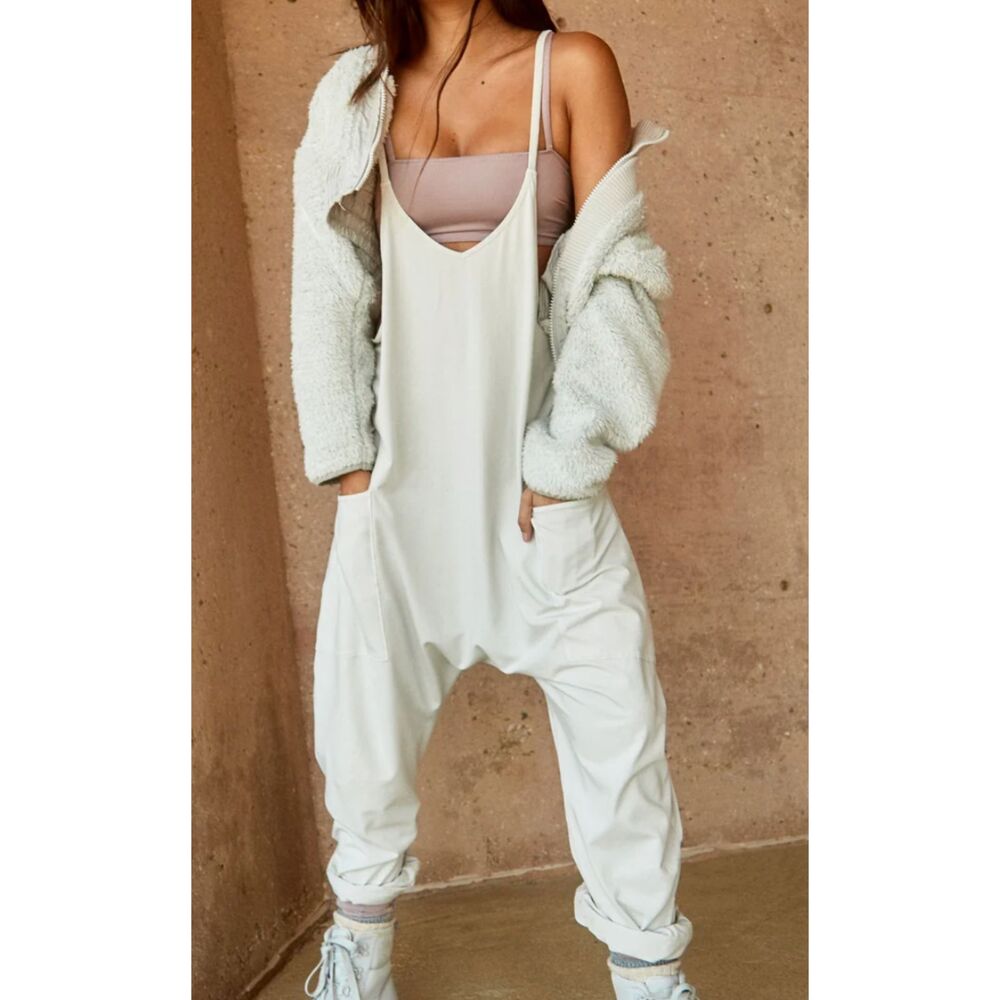 Free People Movement Hot Shot Onesie White Size XS